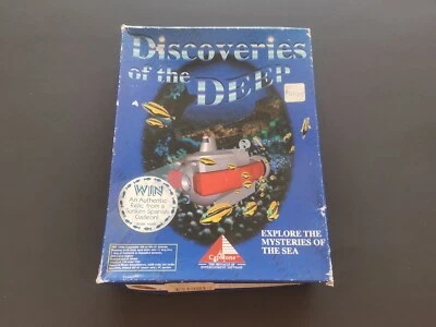 Discoveries of the Deep vintage PC disket game big box new old stock - Image 1 of 4
