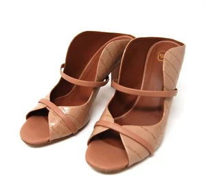 Malone Souliers women Norah nude faux alligator leather open toe pumps 39 / 9 US - Picture 1 of 8
