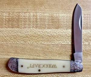 WOODCRAFT WHITE BONE MINI TRAPPER 3.5" KNIFE by Sarge 1026D TR Discontinued - Picture 1 of 6