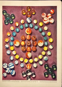 1942 Marmi Multicolore in Vetro Articolo Rivista Vintage - Foto 1 di 7
