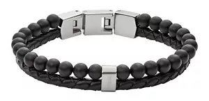 FOSSIL Vintage Casual Multi-Strand Bracelet Armband Black schwarz Neu - Bild 1 von 2