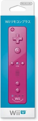 Nintendo Official Wii Remote Controller Plus Pink for Nintendo Wii U Japan - Image 1 of 4