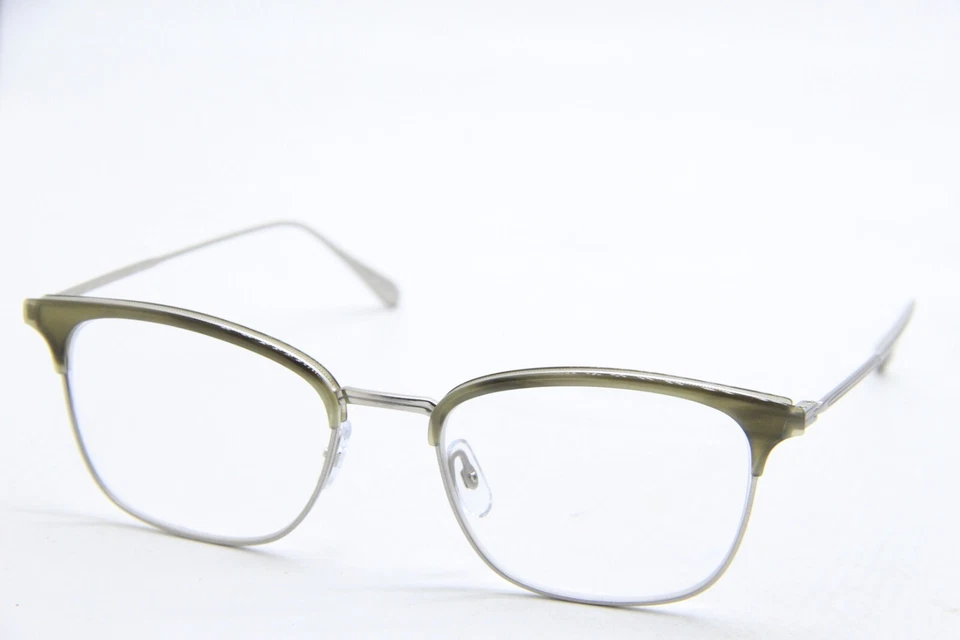 NEW GARRETT LEIGHT TALBERT MST-BS OLIVE HORN AUTHENTIC FRAMES EYEGLASSES 51-20