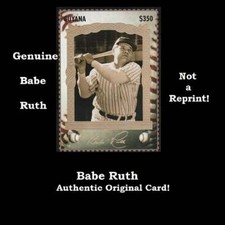 GENUINE Babe Ruth 100th Anniversary AUTHENTIC & ORIGINAL 1 Baseball Card 1995 