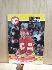 STEPHANE MATTEAU🏆1990 Pro Set Series II #593 FLAMES NHL Hockey Card🏆