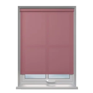 Roller Blind Dimout Child Safe, Plus over other 60 Colours, Made to Measure Pink - Picture 1 of 12