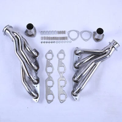 Shorty Stainless Steel Headers Fits Chevy GMC Big Block V8 396 402 427 454 502 - Image 1 of 4