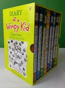 Diary Of A Wimpy Kid #1 - 8 Boxed Book Bundle Set Excellent Condition - Picture 1 of 8