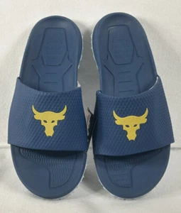 Under Armour UA Project Rock Brahma Bull Slides Sandals 3025237-400 Mens Size 11 - Picture 1 of 5