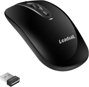 LeadsaiL Rechargeable Wireless Computer Mouse 2.4G Portable Slim (FREE SHIPPING) - Picture 1 of 6