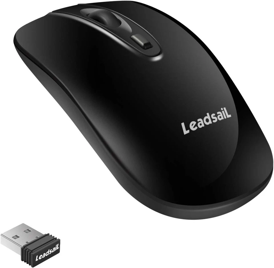 LeadsaiL Rechargeable Wireless Computer Mouse 2.4G Portable Slim (FREE SHIPPING) - Image 1 of 4