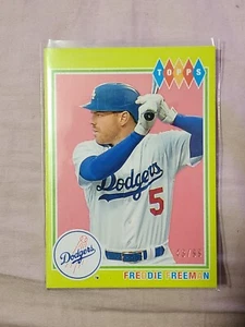 Freddie Freeman 2022 Topps Brooklyn Collection Chartreuse SP Paralelo #/99. - Imagen 1 de 2