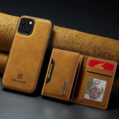 iPhone XR Protection with our Magnetic Leather Wallet Case Cover Featuring Card - Image 1 of 4