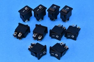 10 Solteam MR-21 On-Off Rocker Double Pole Switches - Picture 1 of 5