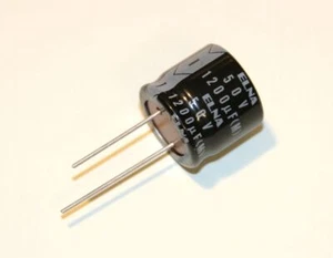 [8 pc] Electrolytic Capacitor ELNA 1200uF 50V long leads, Japan - Picture 1 of 3