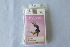 Mondor Figure Skating Performance Tights, 70 Deniers, Light Tan, S-P, 3350, New - Picture 1 of 8