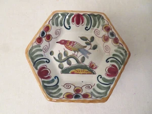 Vintage Workum Holland Netherlands Ceramic Trinket Dish Delft Folk - Picture 1 of 4