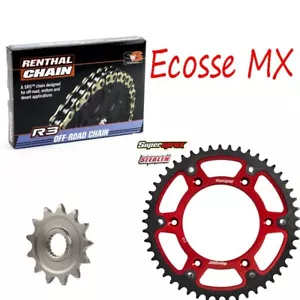 Honda CRF250R 04-17 Renthal Oring Kette Supersprox rot Stealth Ritzel Kit - Bild 1 von 5
