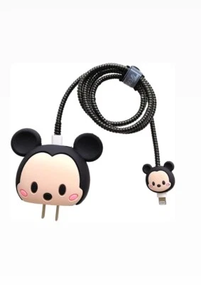 Funda Cargador 3D Mickey Mouse - Iphone/Tipo C - Solo Protector Cargador Foto 1 de 2