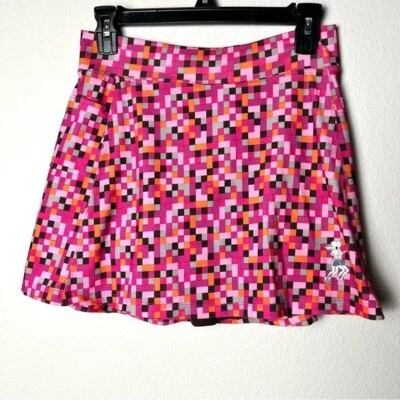 Faldas para Correr Rosa Pixel Falda Atlética Mujer 2 Maratón Fitness Atletismo Foto 1 de 4