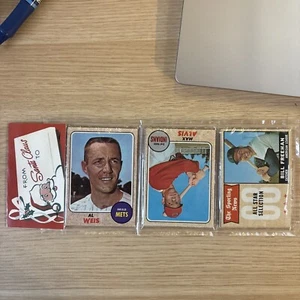 1968 Topps Holiday Baseball Card Rack Pack Weis Alvis Freehan On Top - Picture 1 of 5