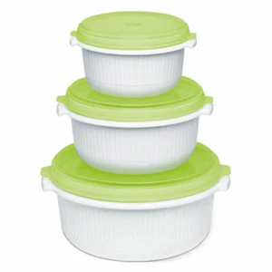 Emsa Micro Family Starter Set 0.5 L 1 L 1.5 L Mikrowellengeschirr Apfelgrün - Bild 1 von 1