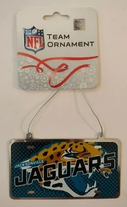 Jacksonville Jaguars Targa Metallo Decorazione Natalizia NFL 2"x4" Regalo - Foto 1 di 3