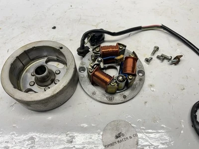 KAWASAKI G3SS C G3 KE 90CC VOLANTE ESTATOR ROTOR GENERADOR CONTACTO NEUTRO OEM Foto 1 de 4