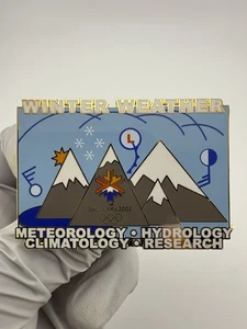 2002 SALT LAKE CITY OLYMPICS WETTERMETEOROLOGIE HYDROLOGIE KLIMATOLOGIE GROSSE ANSTECKNADEL - Bild 1 von 6