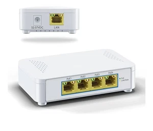 Procet Gigabit 5 Port PoE Switch with 4 PoE+ Ports EN-S4P New - Picture 1 of 5