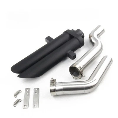 For Honda CBR600RR F5 2005-2024 Exhaust System Muffler Tips Tail Link Pipe Black - Image 1 of 4