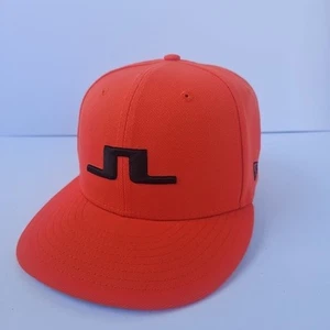 Gorra J. Lindeberg New Era Snapback Naranja Golf Caden Cap 9Fifty Nueva sin etiquetas - Imagen 1 de 11