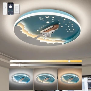 Moderne Deckenleuchten dimmbar LED Kinderzimmer Deckenlampe 20" R2 1971B - Bild 1 von 4