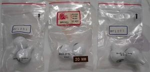 Bell Ceramics 3 Pairs in 3 Colors 20 mm of Acrylic Full Round Doll Eyes NEW - Picture 1 of 15