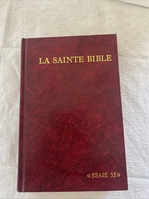 A3- LA SAINTE Bible - ESAIE 55 - ANCIEN ET NOUVEAU TESTAMENT LOUIS SEGOND - Photo 1/4