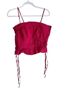 Free People Gabby Tube Top Punch Größe Large Neu mit Etikett Rüschen adrett Boho Strand - Bild 1 von 8