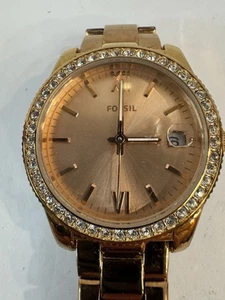 Fossil ES4318 Women's Scarlette Mini Rose Gold-Tone Stainless Steel Date Watch - Picture 1 of 6