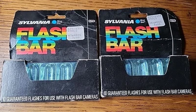 2 盒 Sylvania 闪光灯条蓝色圆点灯泡复古  — 第 1/2 张图片