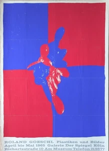 Poster Plakat - Roland Goeschl- Plastiken Bilder - Siebdruck - Köln 1965 - Bild 1 von 1