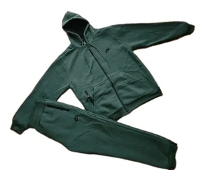 Nike Herren Full Sweatsuit Fleece Zip Up Hoodie Jogginghose Sweatpants Grün Large.  - Bild 1 von 6