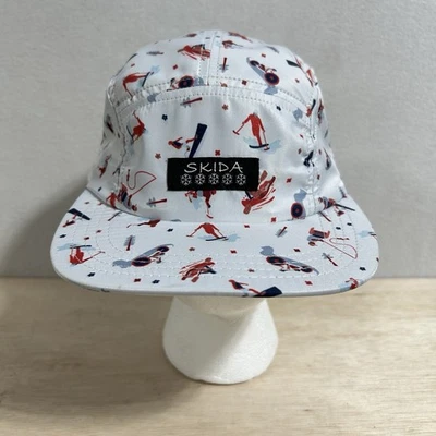 Skida 帽子 5 面板 美国制造 徒步运动 跑步 户外 可调 — 第 1/4 张图片