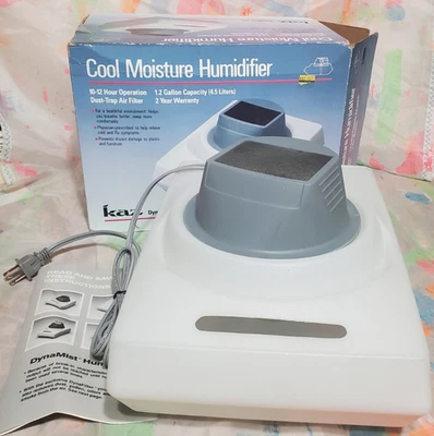Humidificador de humedad fría Kaz DynaMist 370 con manual ~ vintage ~ funcionamiento 10-12 horas Foto 1 de 4