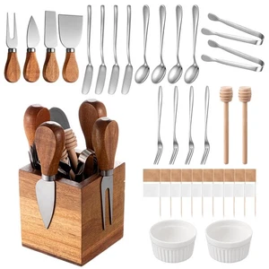 42 Pcs Charcuterie Boards Accessories with Magnetic Acacia Wood Holder Wooden... - Bild 1 von 7