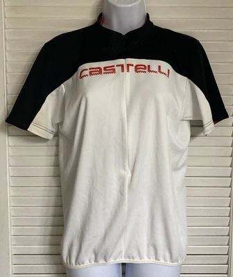 Castelli Women’s Cycling Jersey 1/2 Zip, XL, White/Black - Image 1 of 3