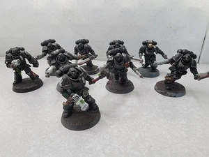 Warhammer 40K Space Marines Iron Hand Squad mit 9 Modellen Plasmapistole bemalt - Bild 1 von 15