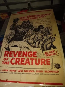 LA VENDETTA DELLA CREATURA R'1960s orig 27x41 1 foglio film poster film - Foto 1 di 4