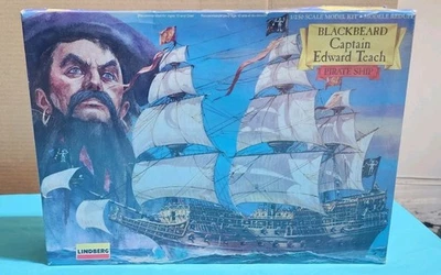 Lindberg Captain Edward Teach Blackbeard Pirate Ship 1/250 Model Kit  - Image 1 of 4