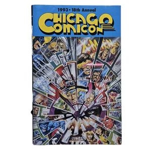 1993 Chicago Comicon Flip Book 18th Annual Souvenir Program Neil Gaiman Comics - Picture 1 of 8