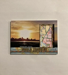 2022 UD GOODWIN CHAMPIONS WORLD TRAVELER Asunción Paraguay Map RELIC #345 - Bild 1 von 2