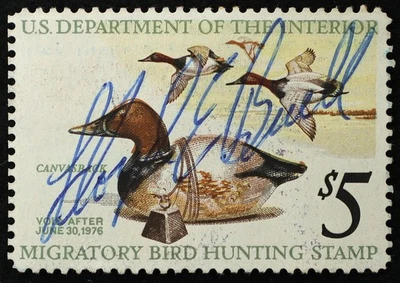 U.S. Used Stamp Scott #RW42 $5 Federal Duck Hunting. Very Fine. Choice! - Image 1 of 2
